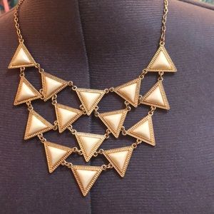 White and gold necklace